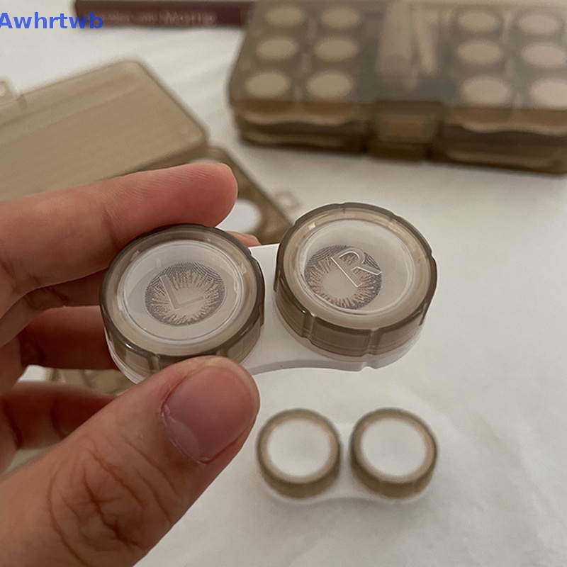 Set 6 Cặp Hộp Đựng Kính Áp Tròng / Dụng Cụ Trang Điểm Tiện Dụng Khi Đi Du Lịch Mới