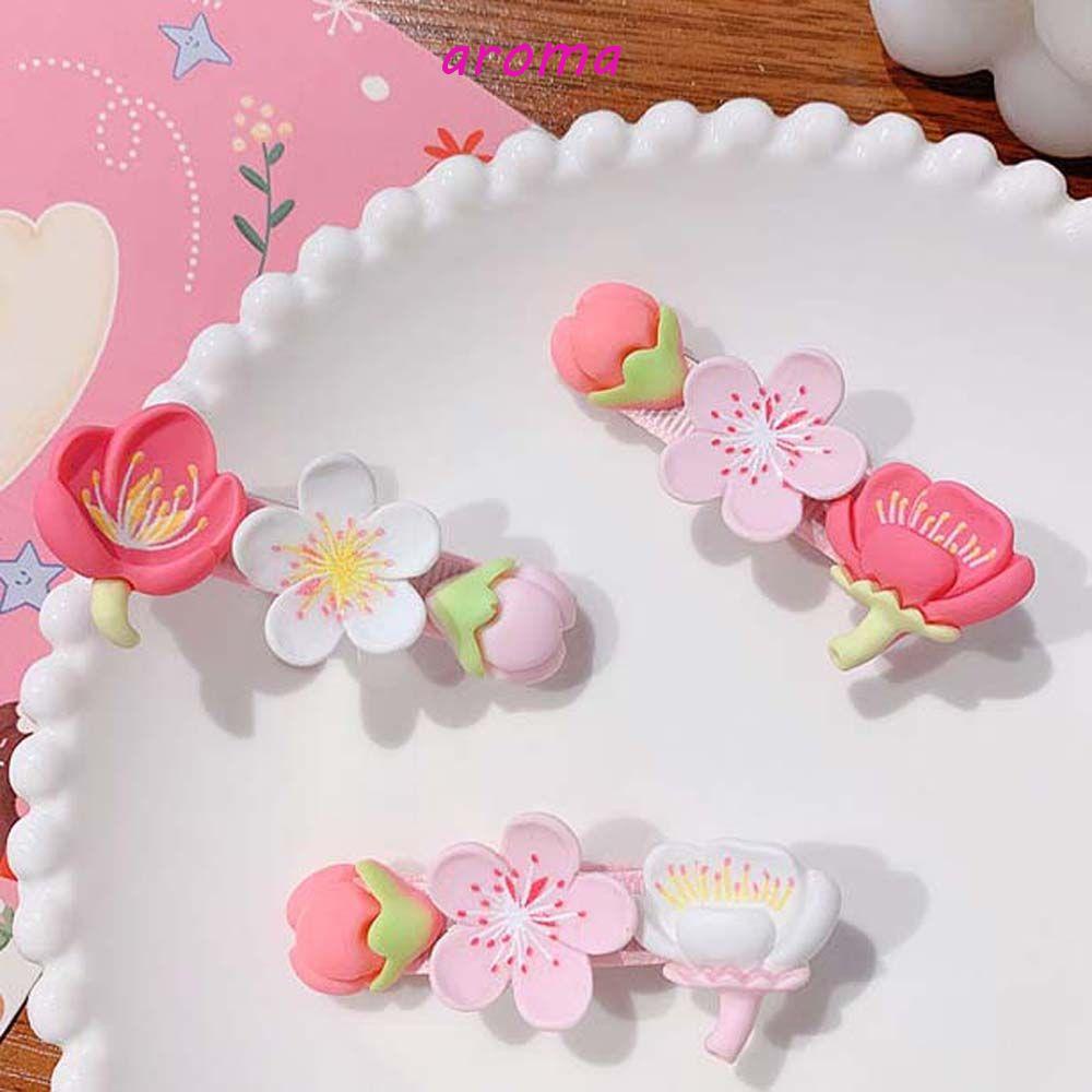 Kẹp Tóc Trang Trí Hình Hoa Phong Cách Hàn Quốc Cho Nữ