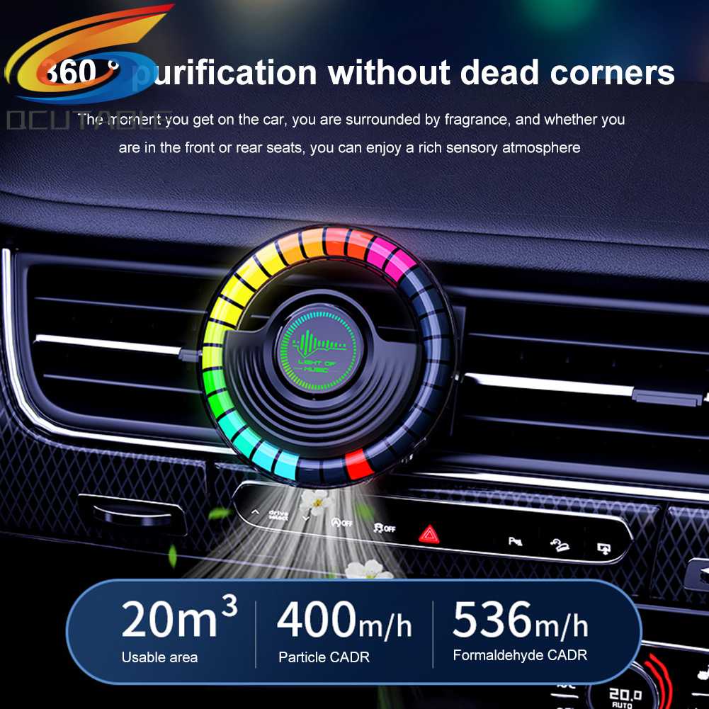 Bộ Khuếch Tán Tinh Dầu Có Đèn LED Cho Xe Hơi