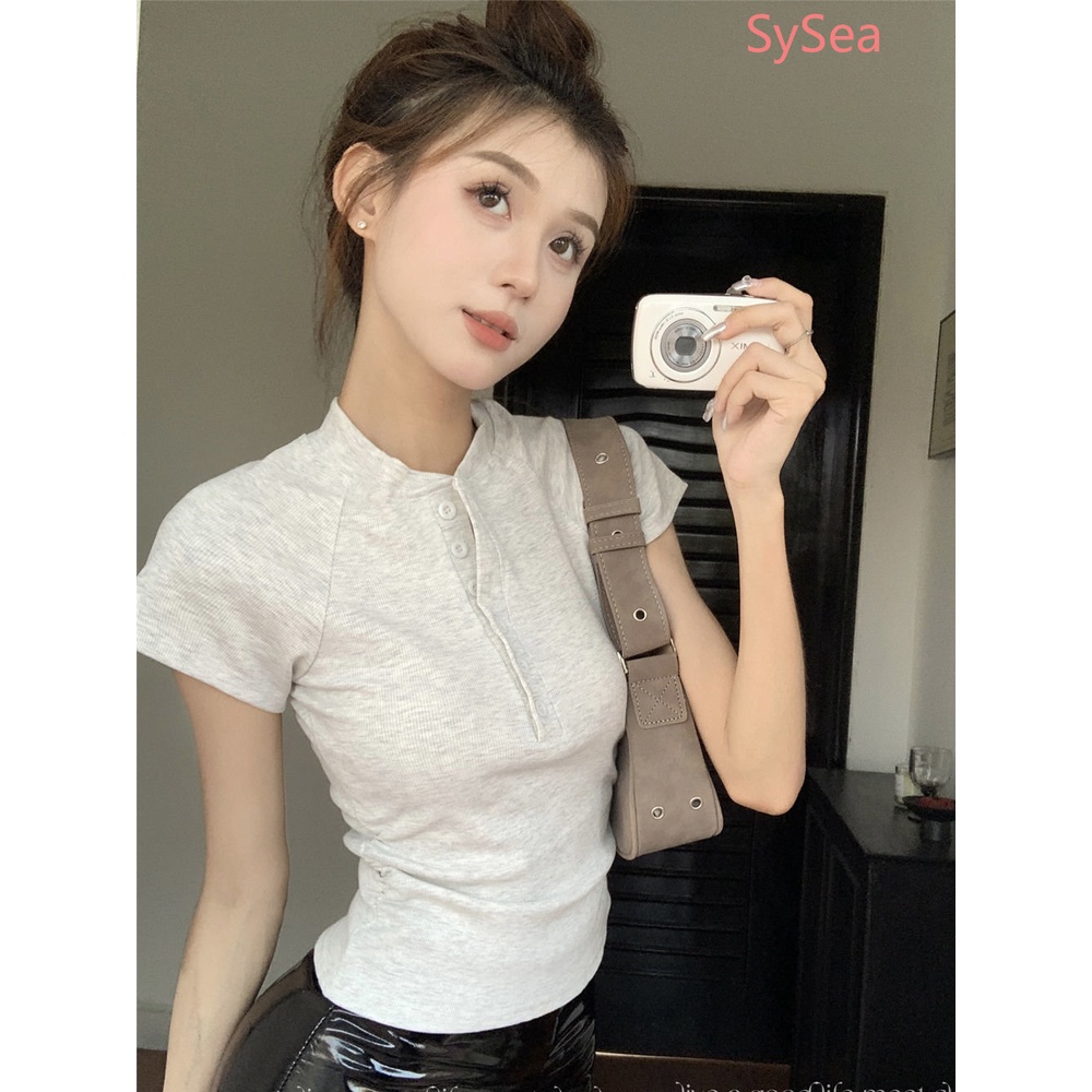 Áo Kiểu Hàn Quốc Dáng Ôm Thời Trang Mùa Hè Cho Nữ