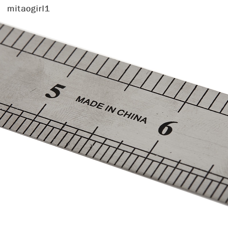 Thước Đo Hai Mặt Bằng Thép Không Gỉ 15-30cm mitaogirl1