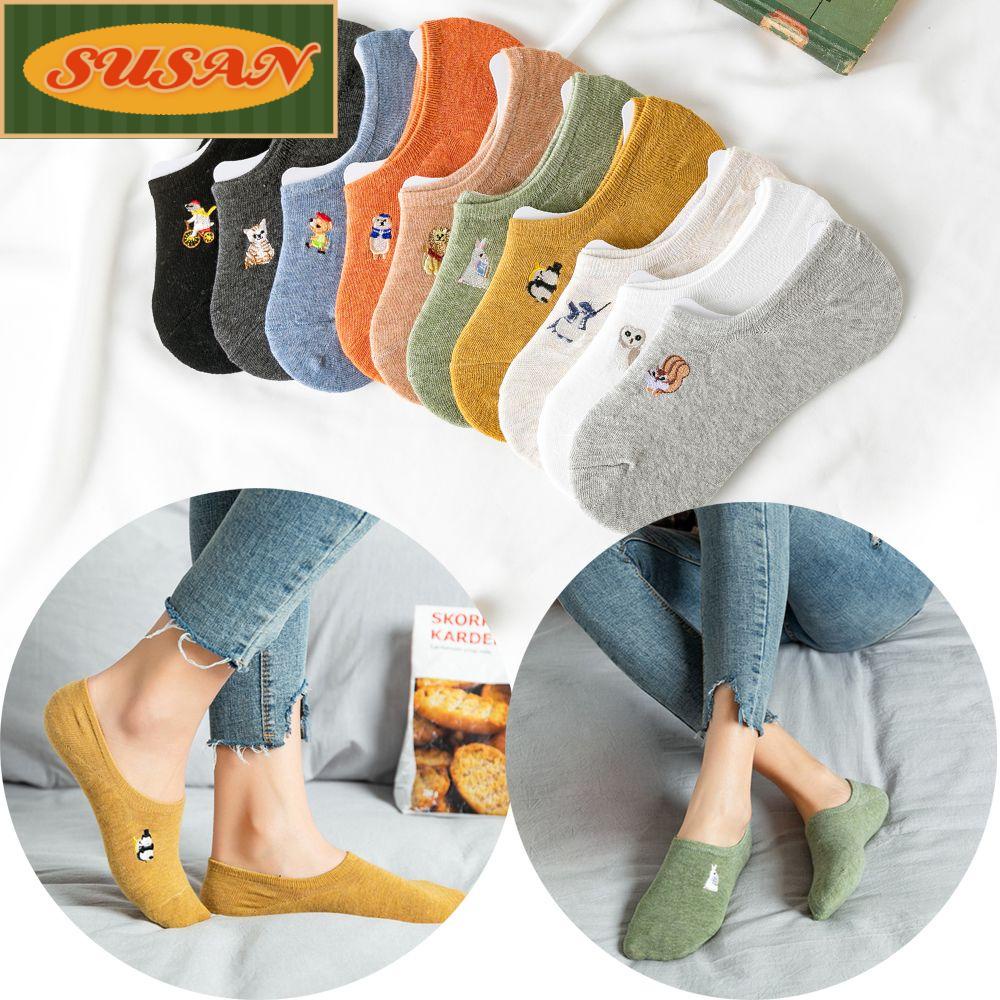 Vớ Cổ Thấp In Họa Tiết Hoạt Hình Cho Nữ