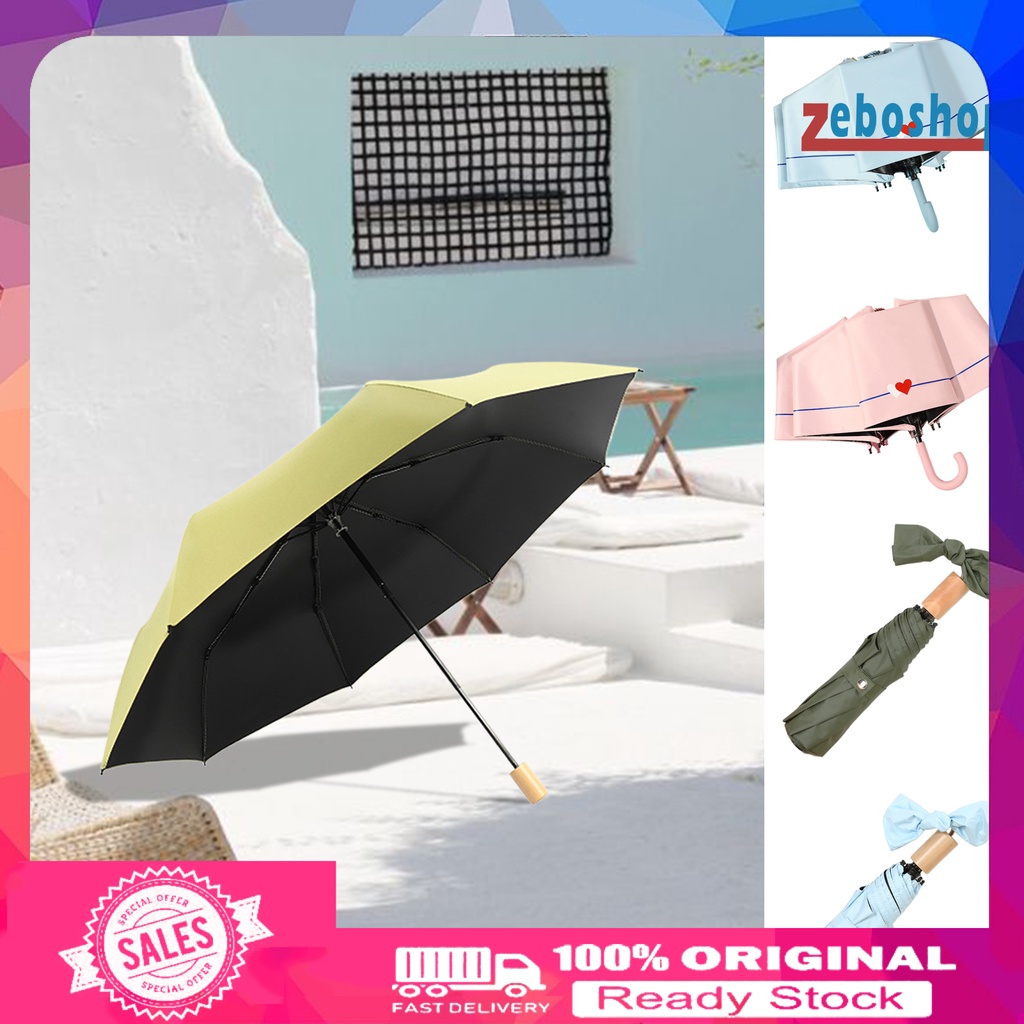 Dù Gấp Gọn Chống Gió Gọn Nhẹ 8 Gia Cố Với Tay Cầm Tiện Dụng Cho Nữ