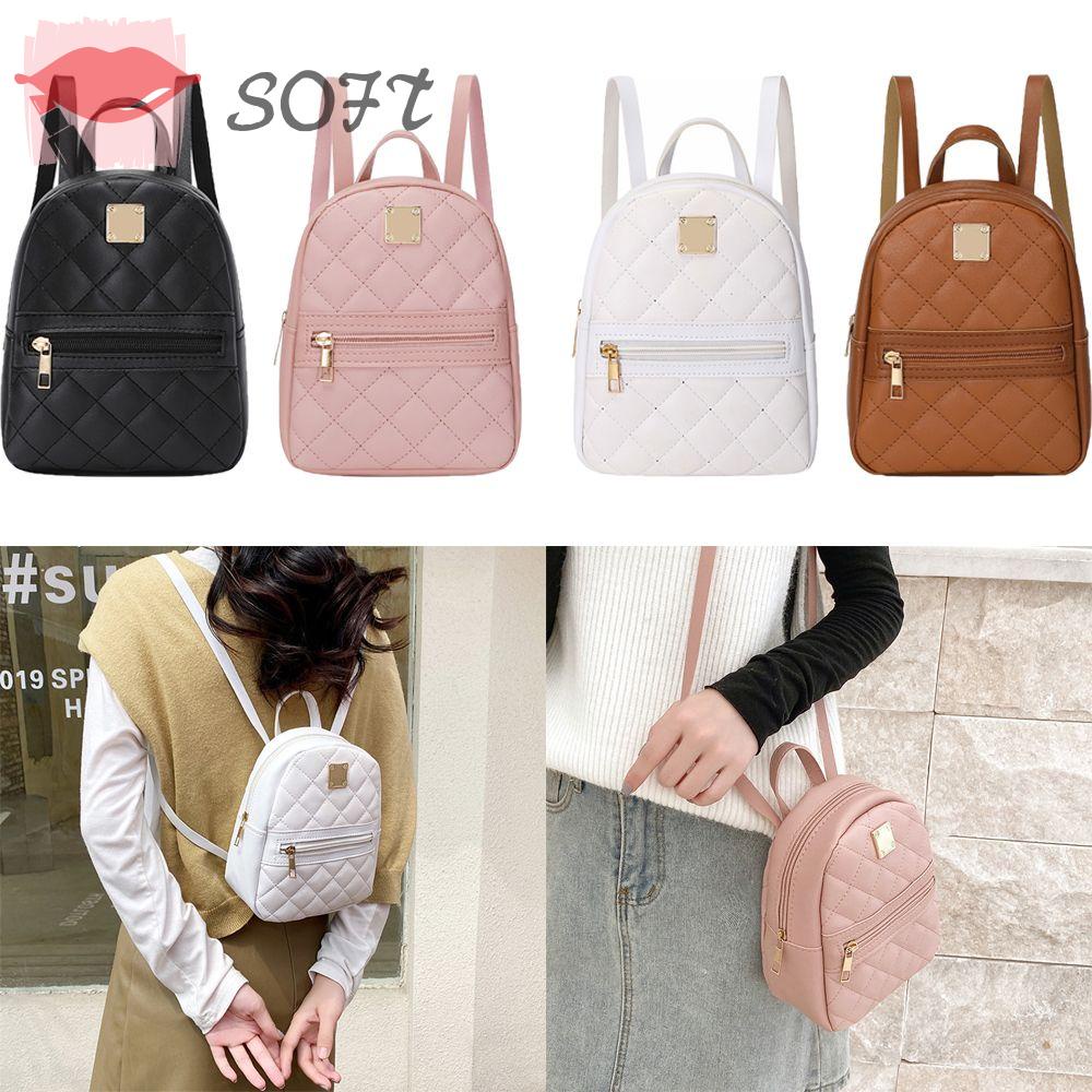 Ba Lô Da PU Mini Thêu Họa Tiết Xinh Xắn Đa Năng Thời Trang Cho Nữ