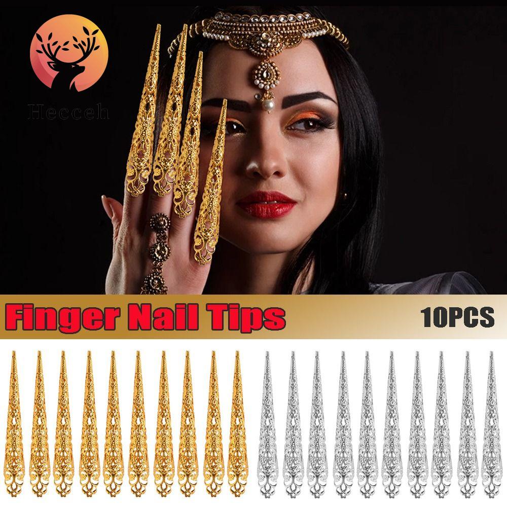 Bộ 10 Móng Tay Giả Thời Trang Dùng Múa Bụng