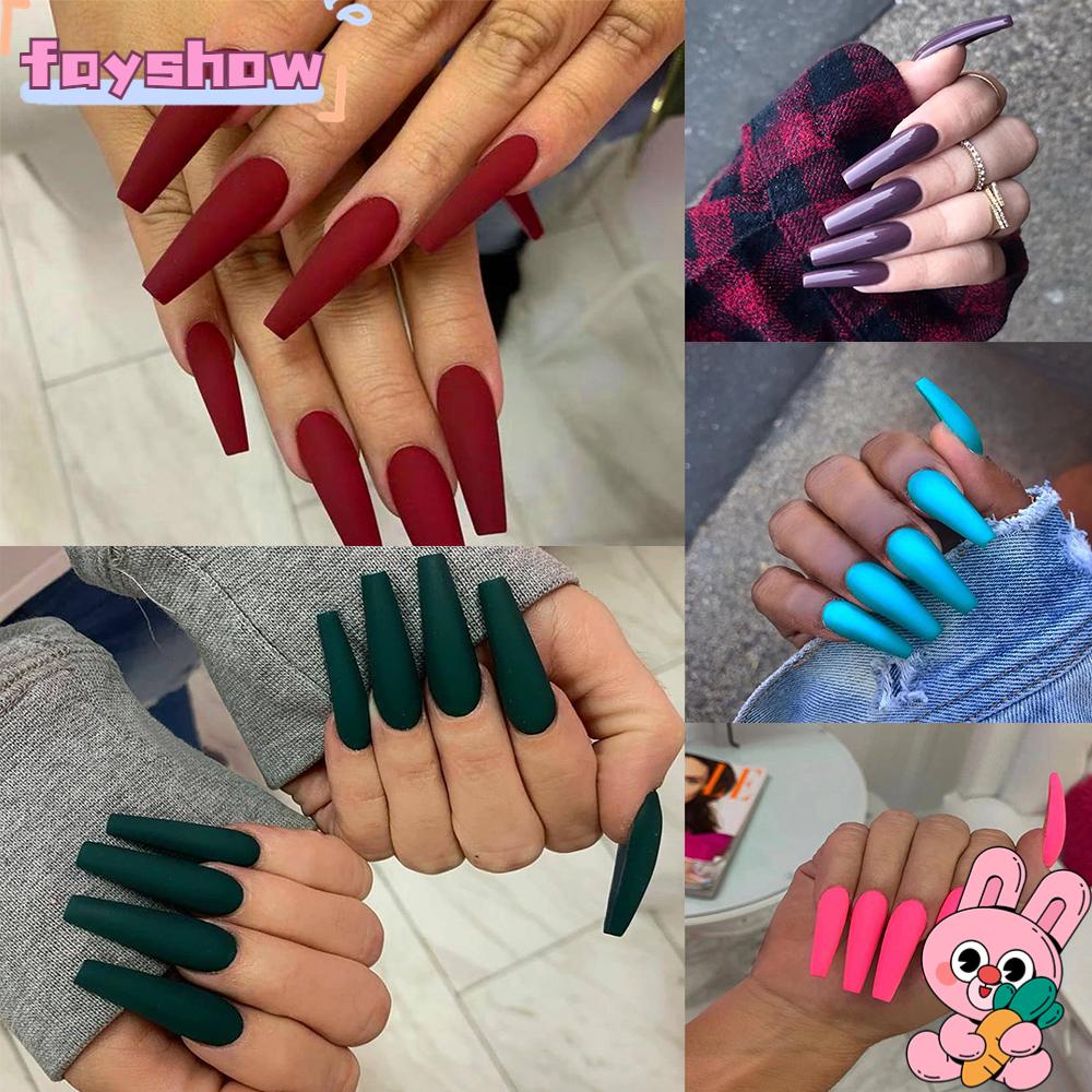 Hộp 24 Móng Tay Giả Có Thể Tháo Rời Tiện Dụng