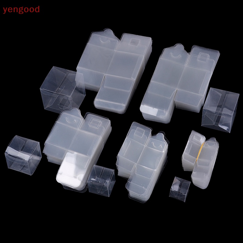 Set 50 Túi Nhựa pvc Trong Suốt Hình Vuông Đựng Kẹo Sô Cô La