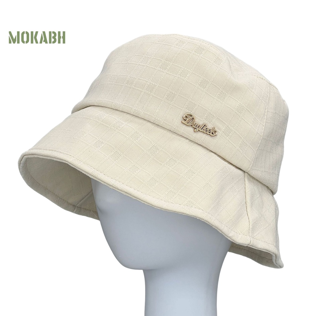 Nón Tai Bèo Thoáng Khí Họa Tiết Sọc Caro Màu Sắc Thời Trang Mùa Hè Cho Nữ