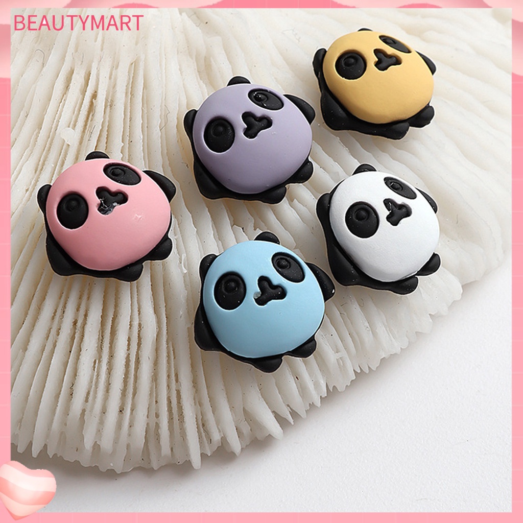 Bộ 5 Phụ Kiện Trang Trí Móng Tay Hình Gấu Trúc Hoạt Hình DIY