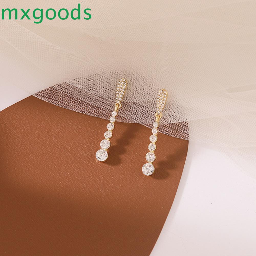 Khuyên Tai Dáng Dài Đính Hạt Phối Tua Rua Sang Trọng Hợp Thời Trang Cho Bạn Gái