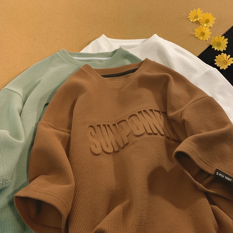 Áo Thun Ngắn Tay Dáng Rộng Thời Trang Mùa Hè Phong Cách Mới Cho Nam