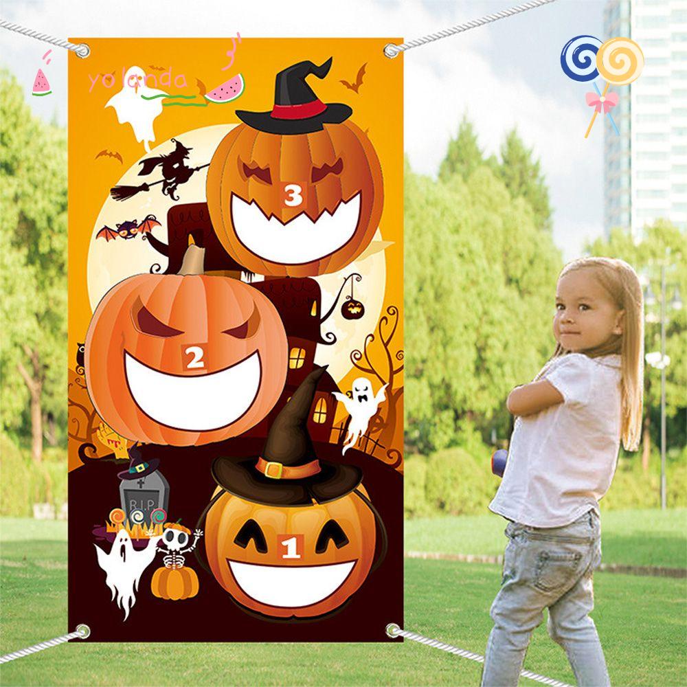 Băng Rôn Hình Bí Ngô Phong Cách Halloween Độc Đáo