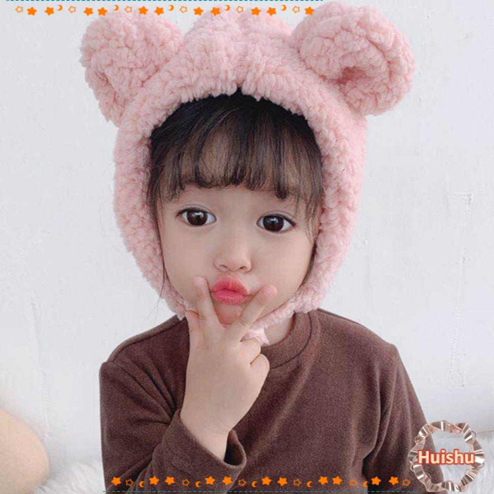 Mũ Len Dệt Kim Đính Tai Thỏ Bằng Nhung Thời Trang Mùa Đông Ấm Áp