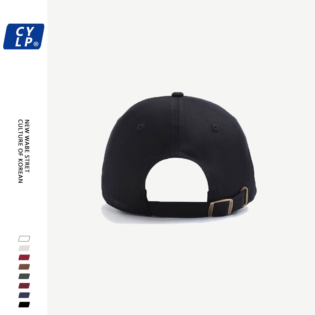 Mũ Lưỡi Trai Màu Tương Phản Thêu Chữ Phong Cách Đường Phố Thời Trang Hàn Quốc Cho Cặp Đôi