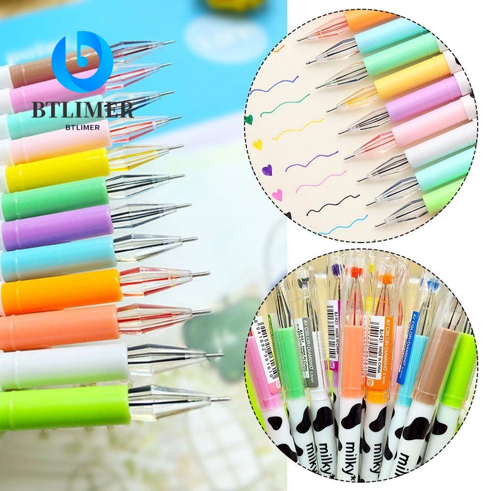 Set 12 Bút Mực Gel Họa Tiết Hoạt Hình Sáng Tạo