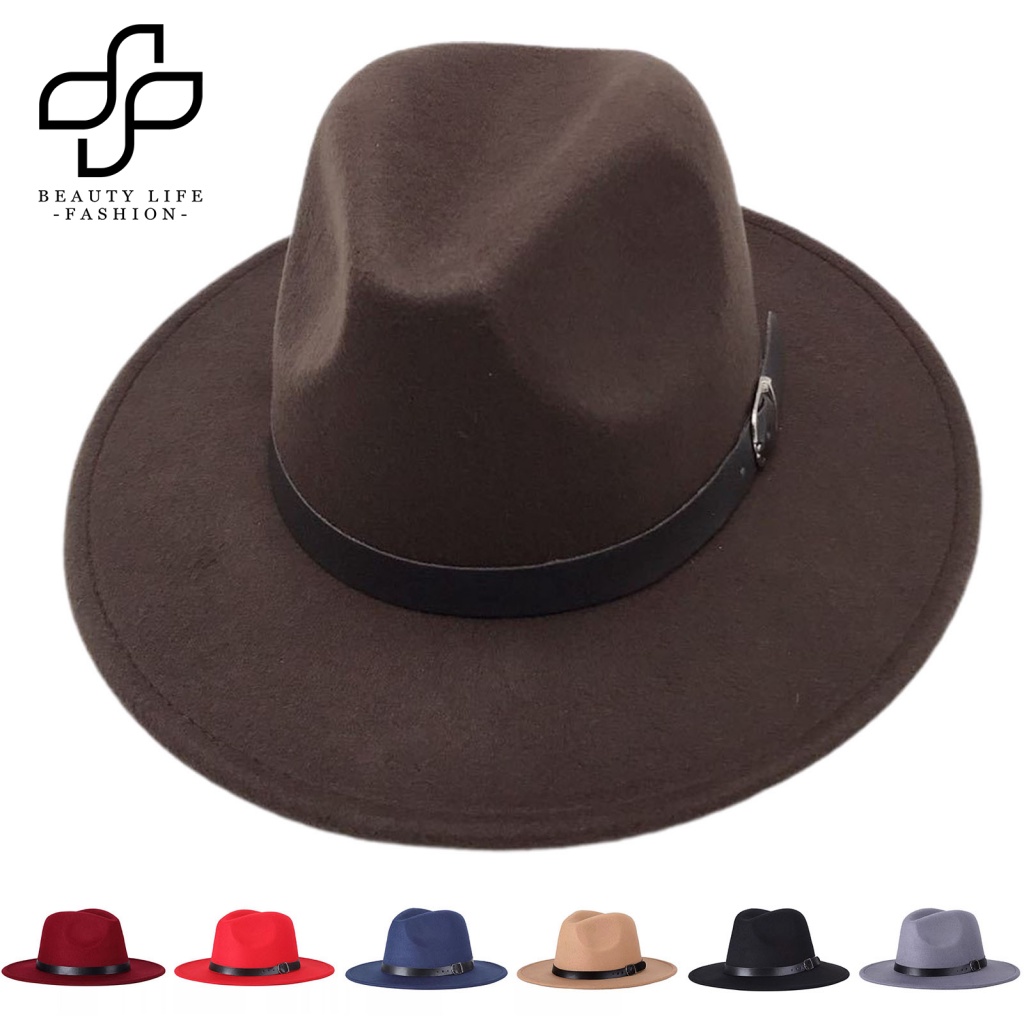 Nón Fedora Thoáng Khí Chống Thấm Nước Màu Sắc Đơn Giản Phong Cách Anh Quốc