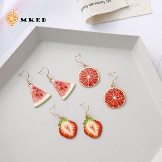 MKEB tai MKEB dáng dài mặt quả dứa/ dâu tây/ dưa hấu/ kiwi thời trang