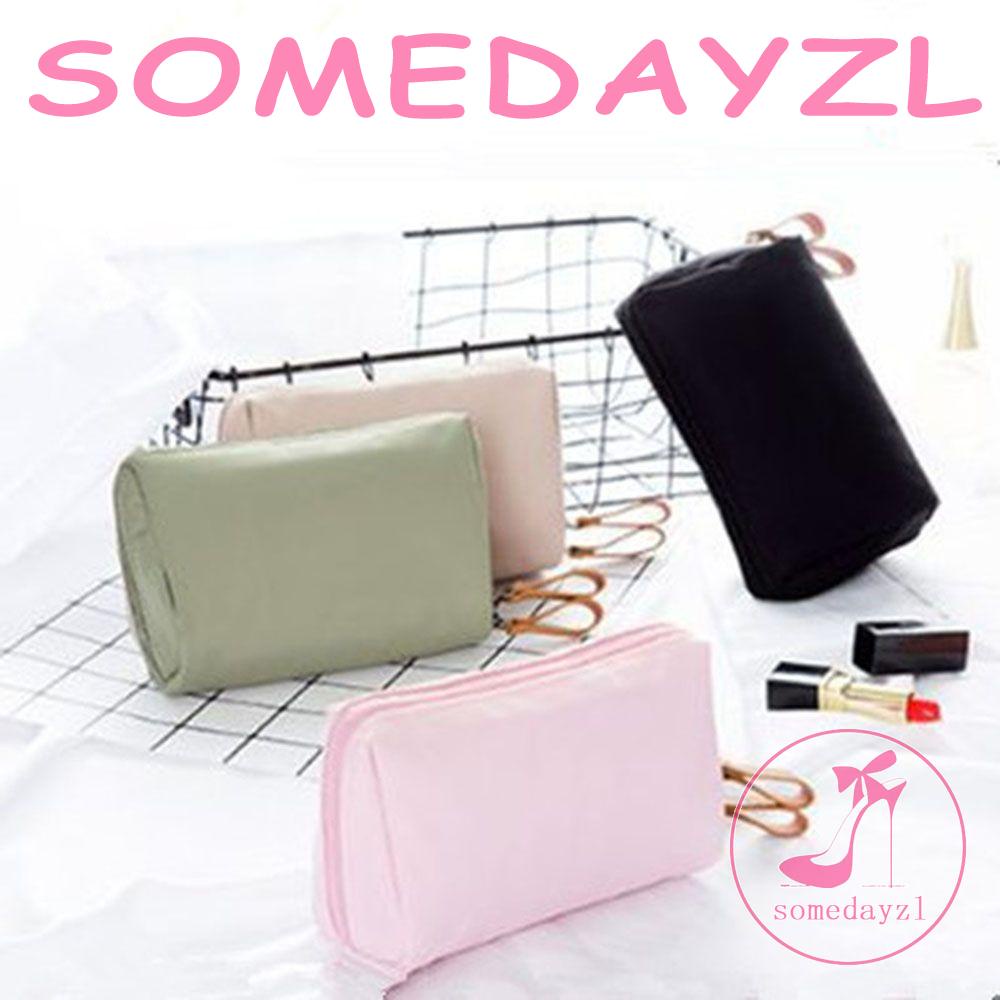 Túi Đựng Mỹ Phẩm Màu Trơn Chống Thấm Nước Tiện Dụng