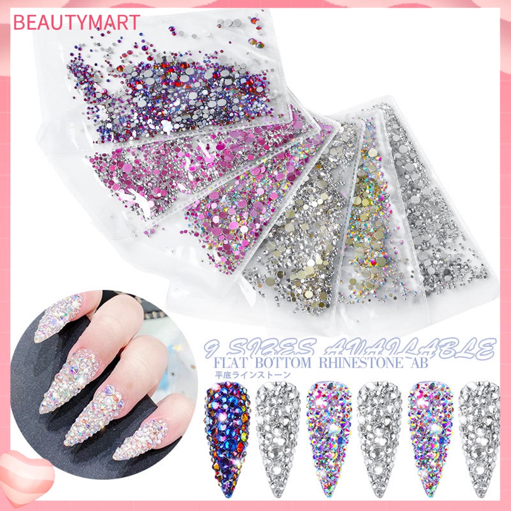 Set 1440 Hạt Đá Kim Cương Giả Lấp Lánh Dùng Trang Trí Móng DIY
