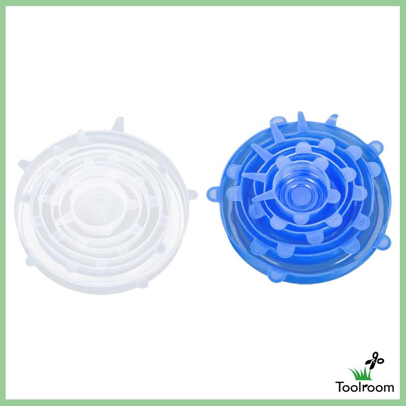 Set 6 Nắp Silicone Co Giãn Đậy Hộp Thực Phẩm