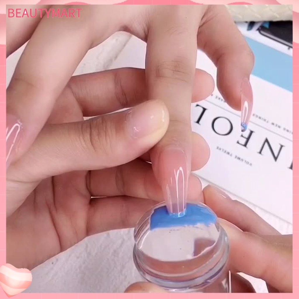 Set 4 Dụng Cụ Đóng Dấu Trang Trí Móng Tay Nghệ Thuật Chống Bụi Có Thể Tháo Rời