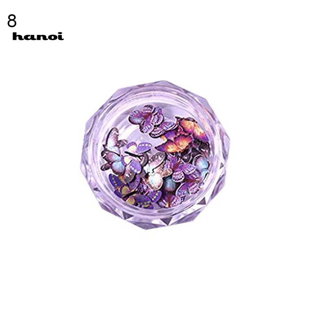 Miếng Dán Trang Trí Móng Tay Hình Bướm Mini DIY