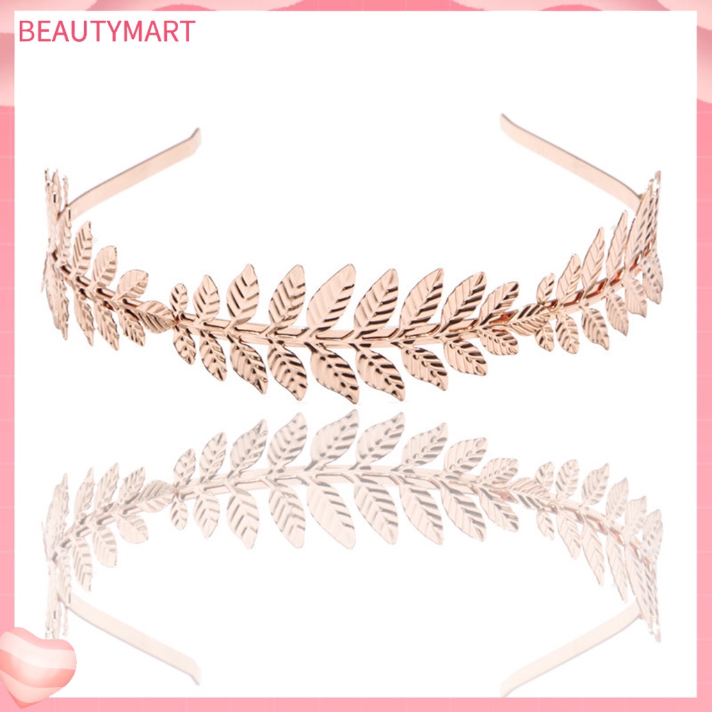 Băng Đô Cài Tóc Hình Cành Lá Lâu Trôi Không Phai Màu Cho Cô Dâu