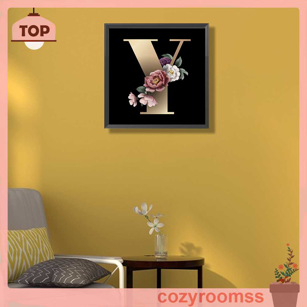 Bộ Tranh Đính Đá 5D Họa Tiết Chữ Y Độc Đáo DIY Dùng Trang Trí Nhà Cửa