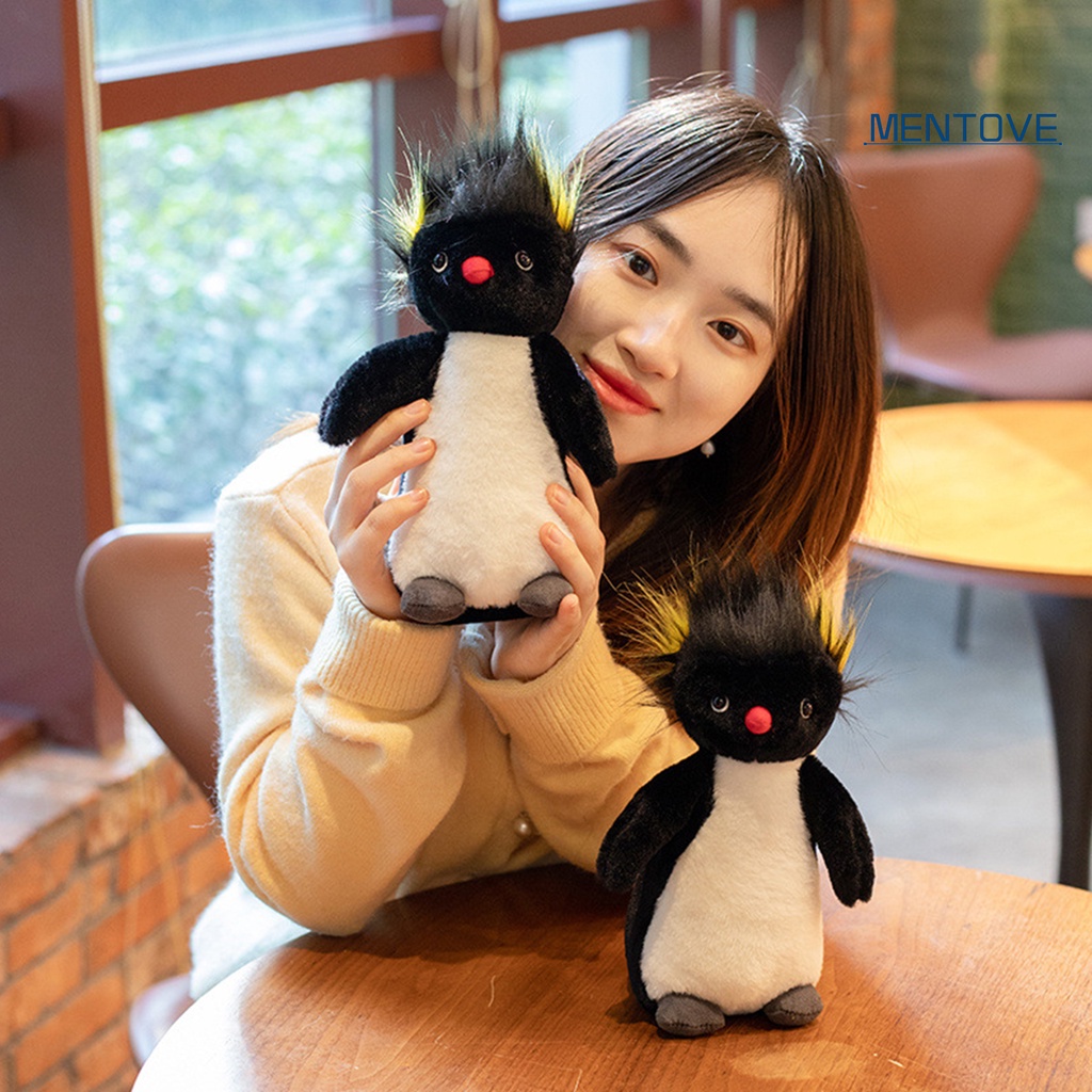 Đồ chơi nhồi bông Hình Chim Cánh Cụt Mắt 3D Dễ Thương 23cm