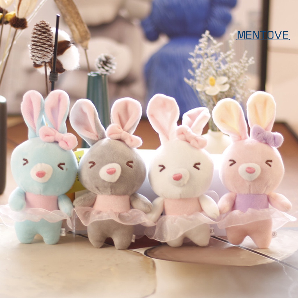 Móc Khóa Hình Thỏ Nhồi Bông Dễ Thương Cho Bé