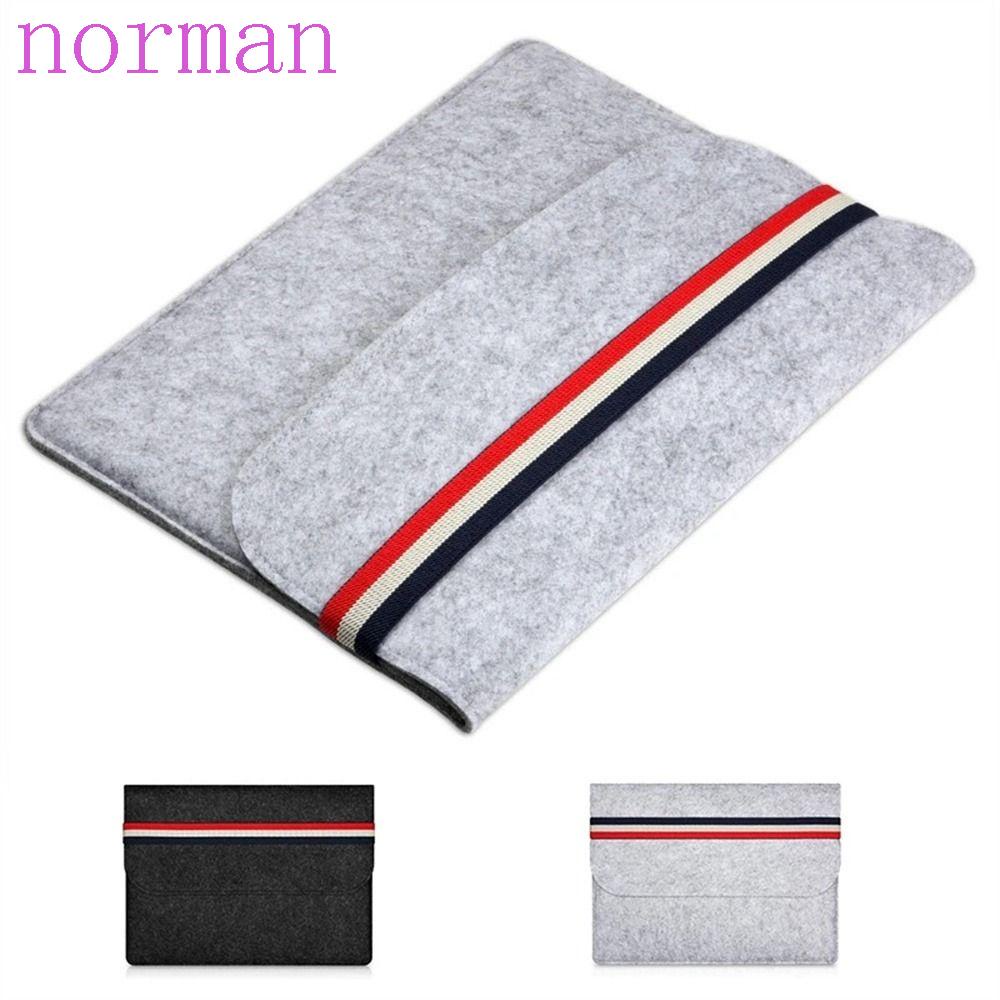 Norman Túi Đựng Bảo Vệ Laptop / Notebook Bằng Vải Nỉ / Gỗ Phong Cách Doanh Nhân Sang Trọng Ốp