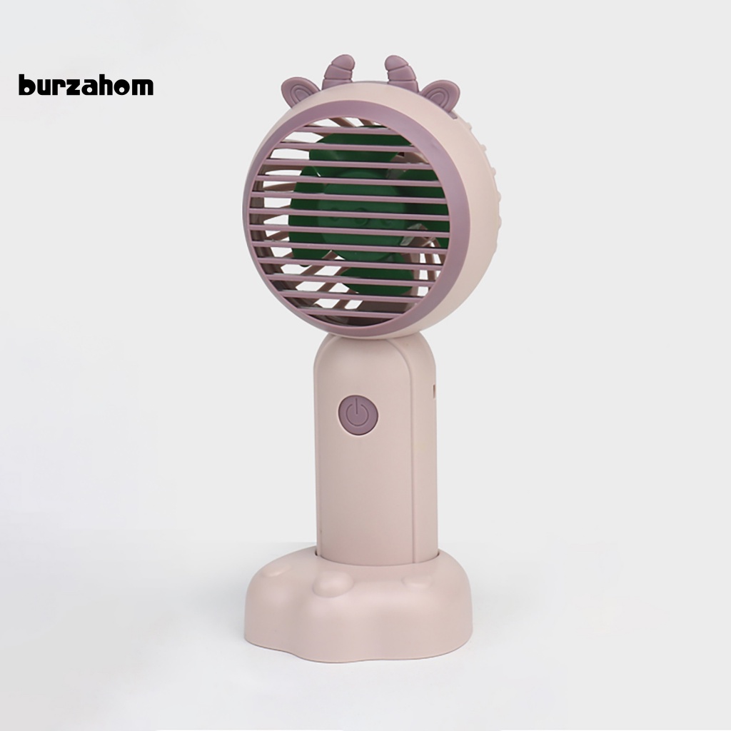 Quạt Làm Mát Mini Cầm Tay Hình Gia Súc Hoạt Hình Dễ Thương Có Thể Sạc Lại