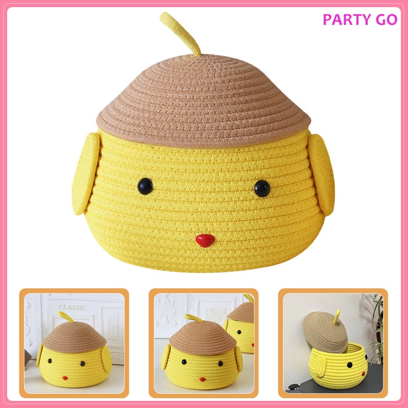 Thùng Rác Cotton Họa Tiết Hoạt Hình Xinh Xắn Dành Cho Bé