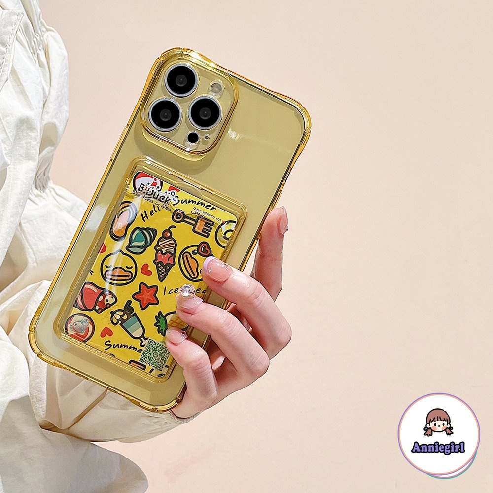 Ốp Điện Thoại TPU Mềm Có Ngăn Đựng Thẻ Cho IPhone 14 Pro Max 13 / 13 Pro Ip12 / 12 Pro Max 11 X XS XR 7 8 Plus