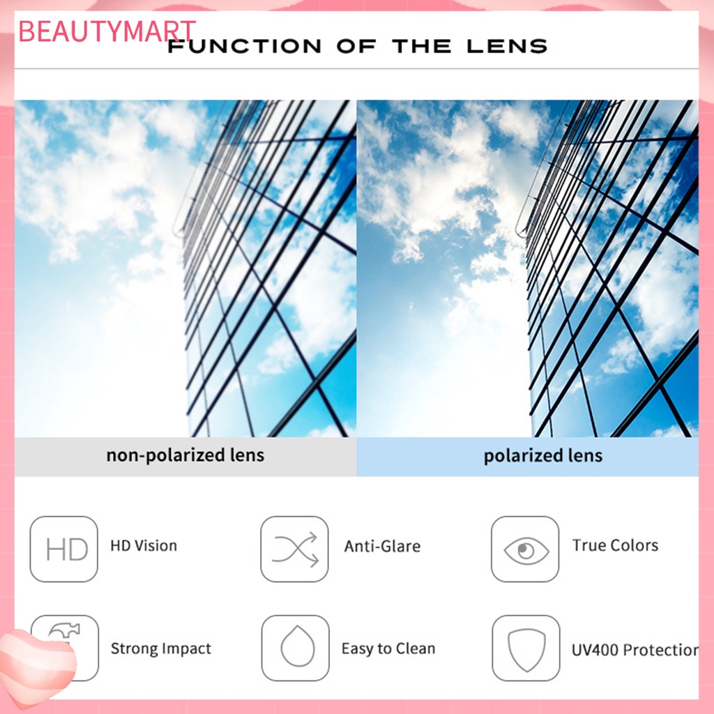 Kính Mát Phân Cực Siêu Nhẹ Chống Chói Thời Trang Mùa Hè Cho Nam Và Nữ