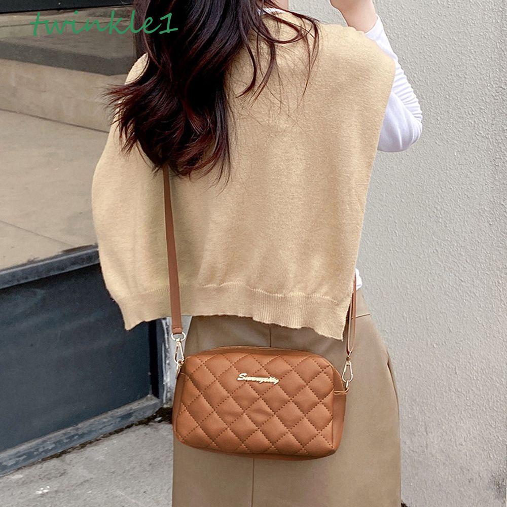 Túi Xách Da PU Hình Vuông Đơn Sắc Thời Trang Cho Nữ