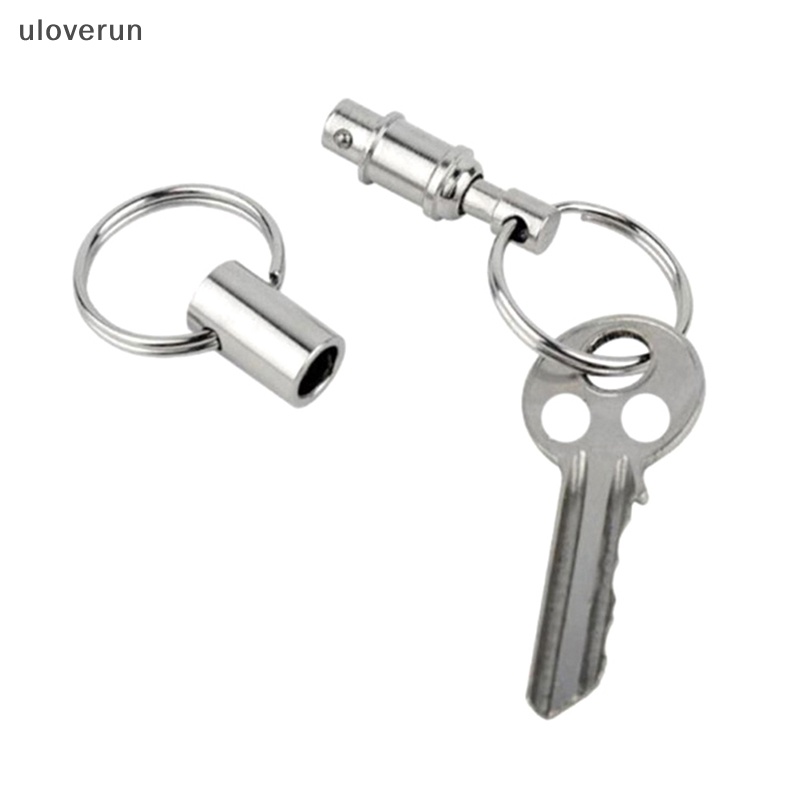 Uloverun Móc Chìa Khóa Màu Bạc Tháo Rời Được