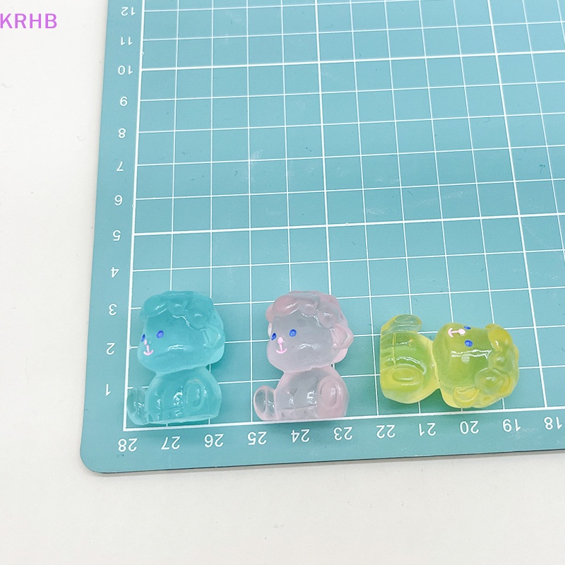 Bộ 5 Tượng Trang Trí Phát Quang Hình Chú Chó Doggy Dễ Thương Bằng Nhựa Resin Thủ Công Dành Cho Tiểu Cảnh Mới