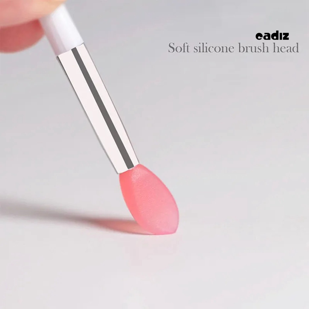 Set 10 Cọ Tô Son Dưỡng Môi Đầu Tròn Bằng Silicone Tiện Dụng