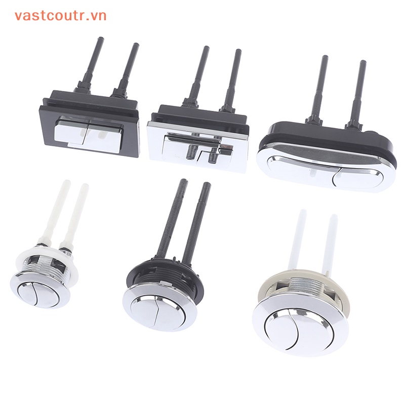 1 Nút Bấm Xả Bồn Cầu Hình Tròn / Vuông Tiện Dụng