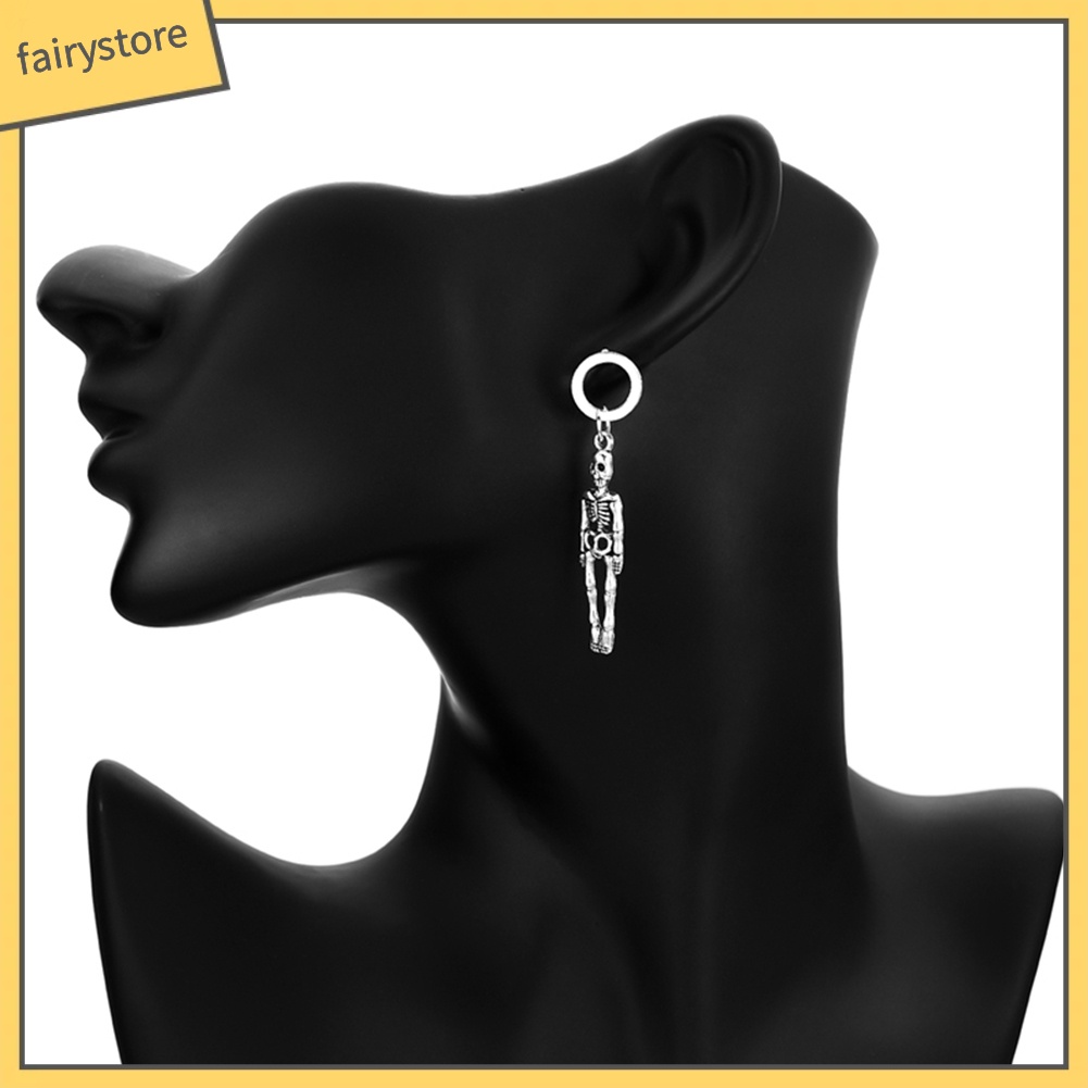 2 Đôi Bông Tai Hình Đầu Lâu Cá Tính