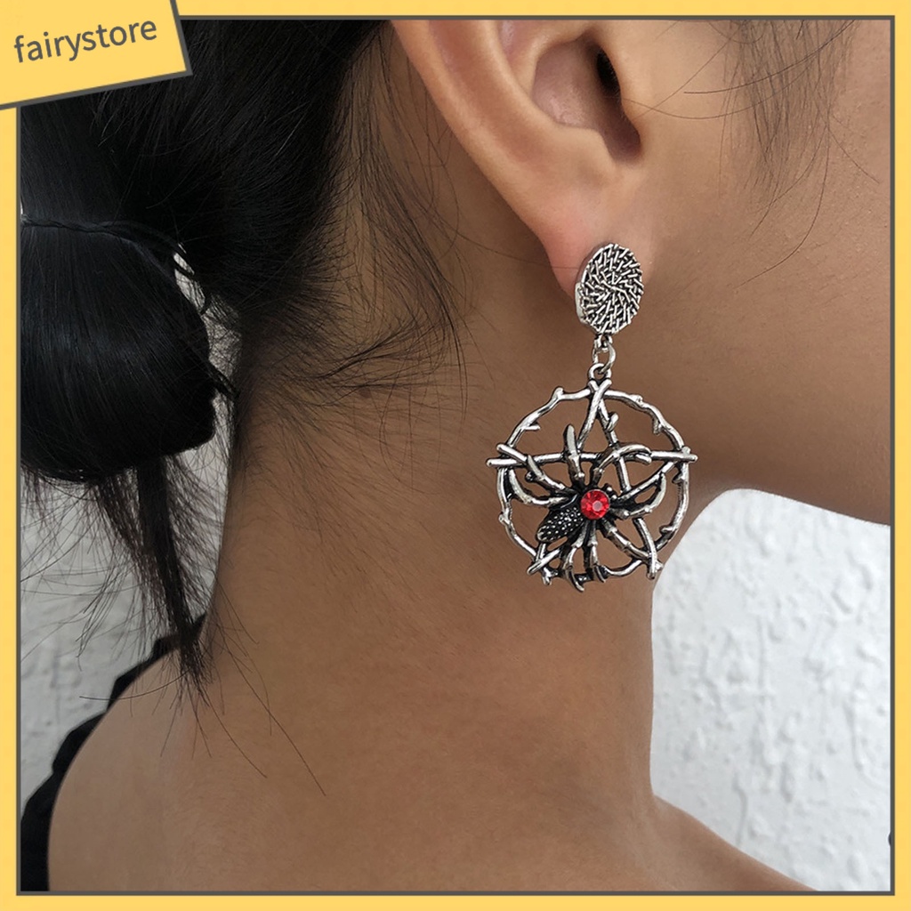 1 Đôi Bông Tai Hợp Kim Dáng Dài Chống Gỉ Phong Cách Vintage