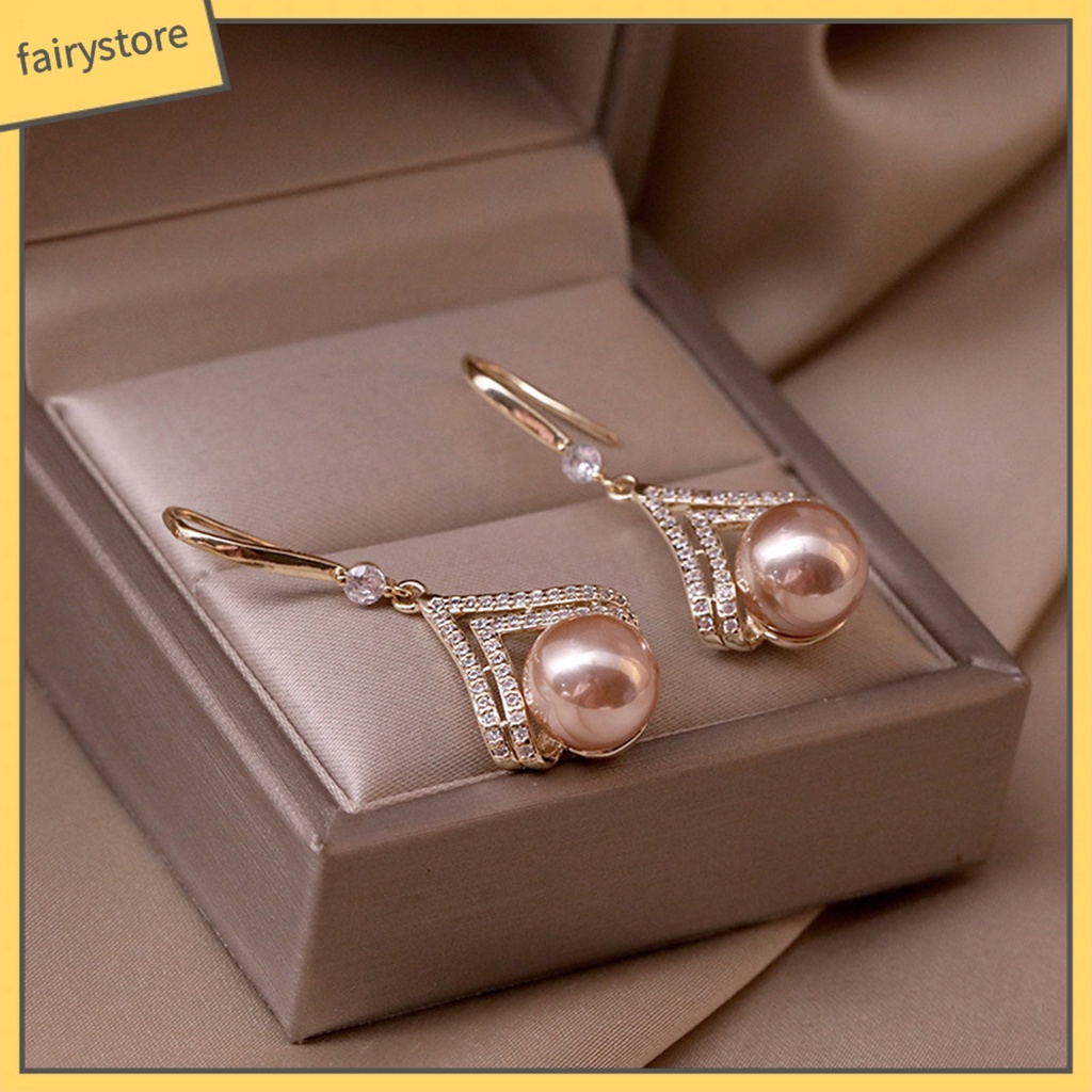 1 Đôi Bông Tai Thời Trang Thanh Lịch Phong Cách Retro Dành Cho Nữ