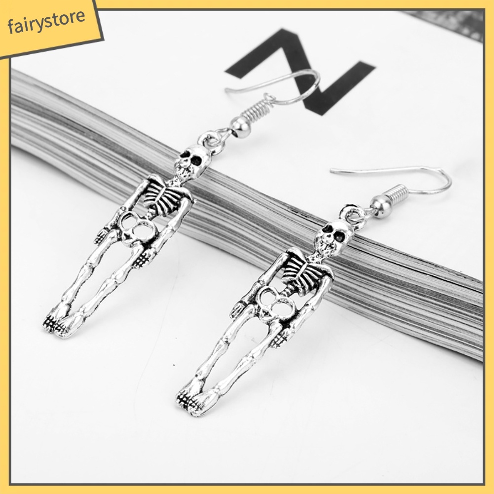 Bông Tai Hình Bộ Xương Phong Cách Vintage Dành Cho Nữ