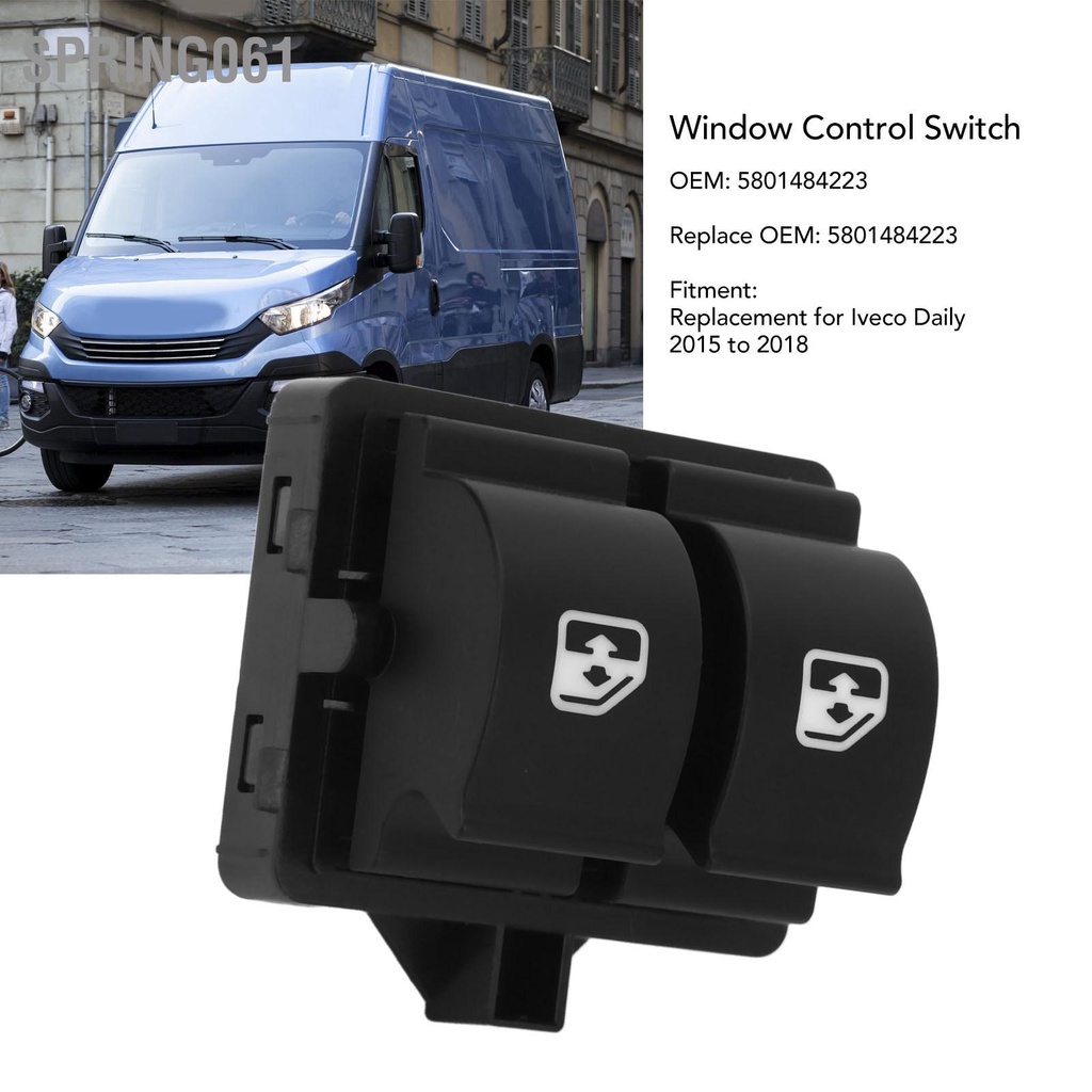 Spring061 Cửa Sổ Điện Điều Khiển 5801511729 Nâng Kính Nút Chỉnh Công Tắc Phím Thay Thế Cho Iveco Hàng Ngày 2015 Đến 2018