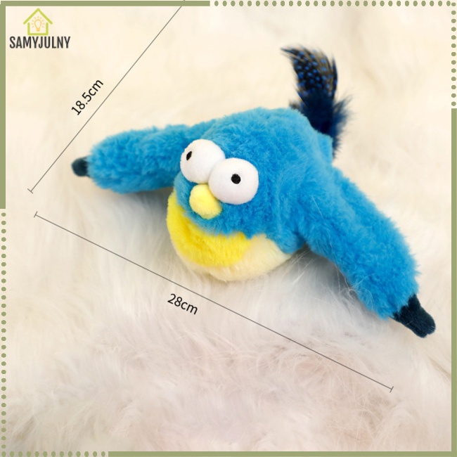 Cánh Đồ Chơi Nhồi Bông Điện Tử Có Thể Sạc Lại Bằng Cổng Usb Cho Mèo Cưng