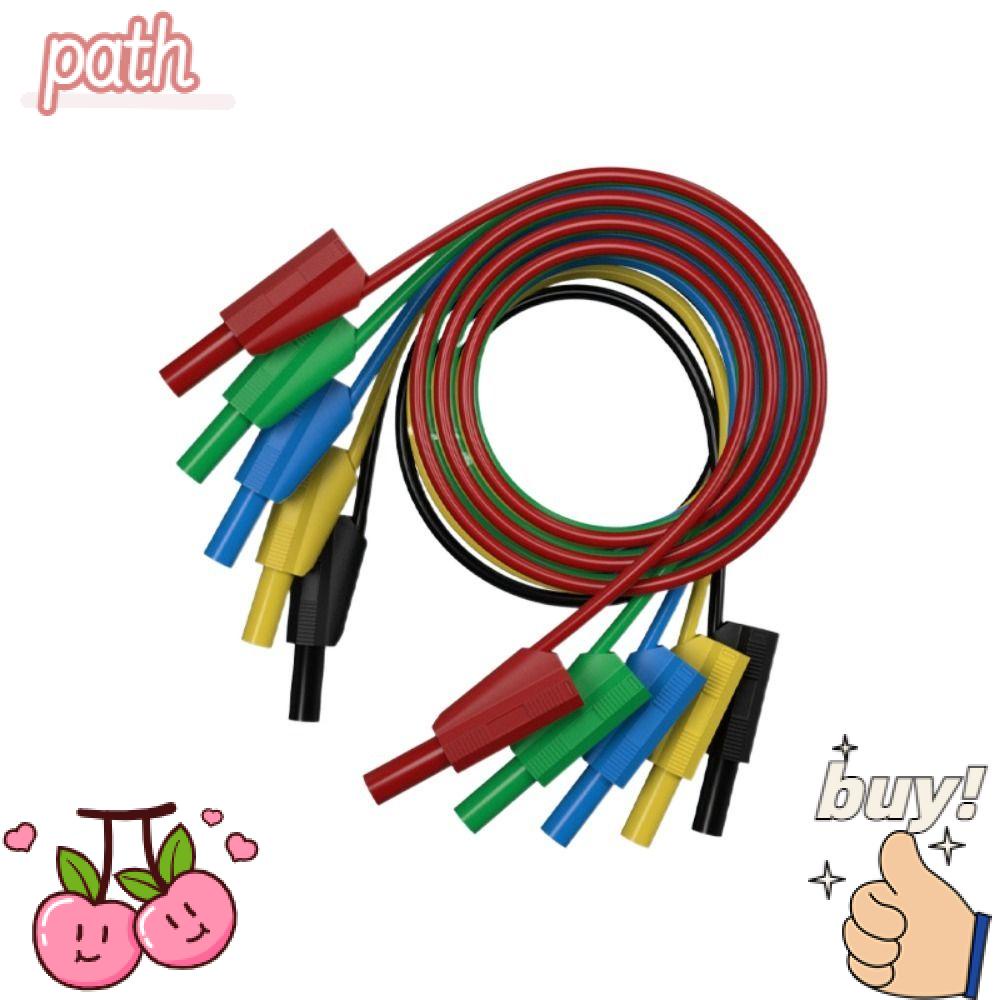 PATH Bộ 5 Dây Dẫn Phích Cắm Bắp Chuối Mềm Xếp Chồng Tiện Dụng