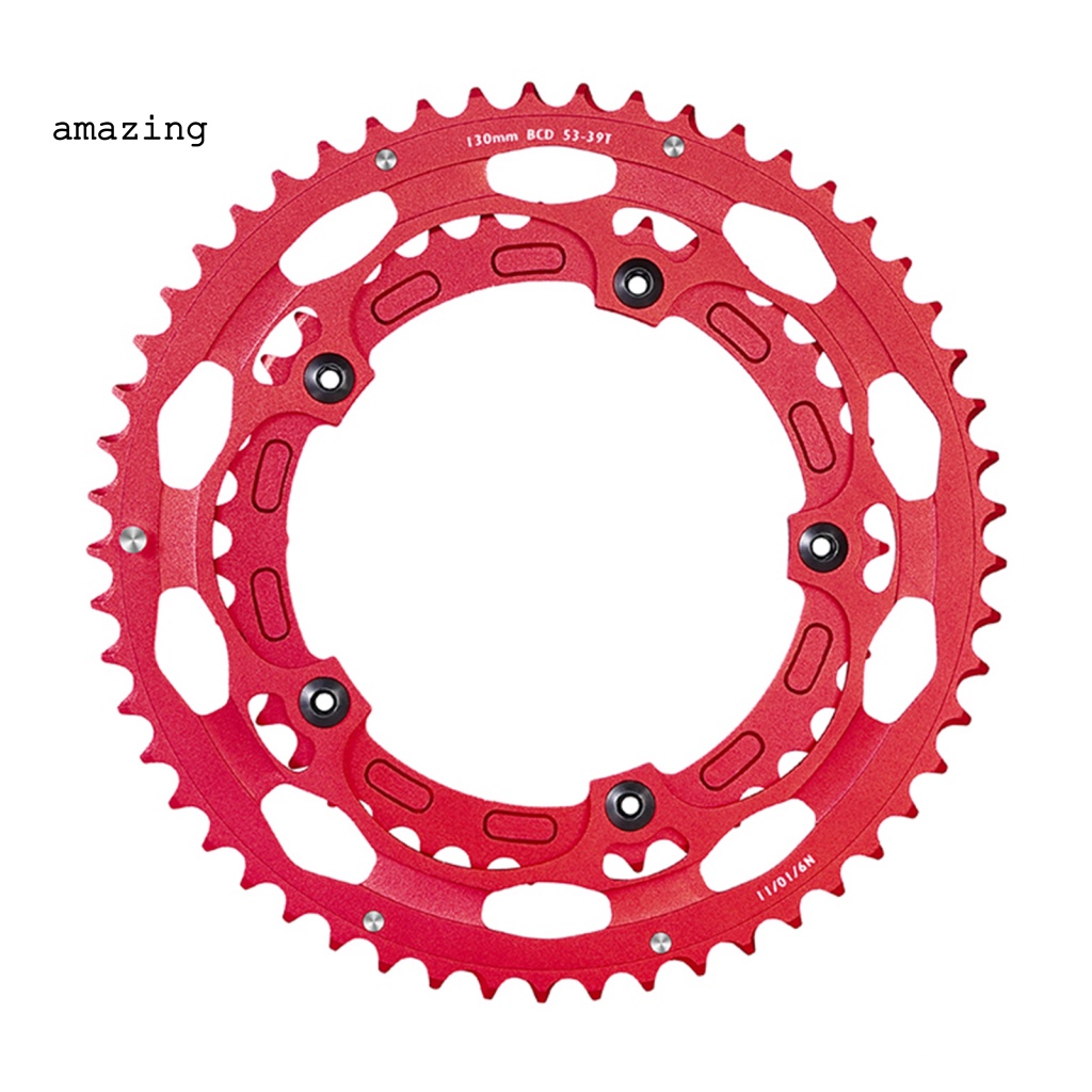 Bộ 2 Bánh Xích Xe Đạp 53T-39T Bằng Hợp Kim Nhôm Siêu Nhẹ Chất Lượng Cao