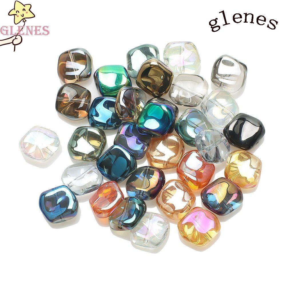 Hạt Thủy Tinh Kèm Lỗ Dùng Làm Trang Sức Thủ Công DIY