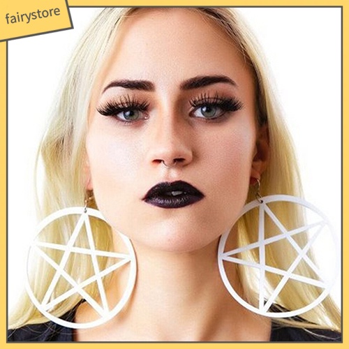 Bông Tai Hình Ngôi Sao Lớn Phong Cách Punk Vintage